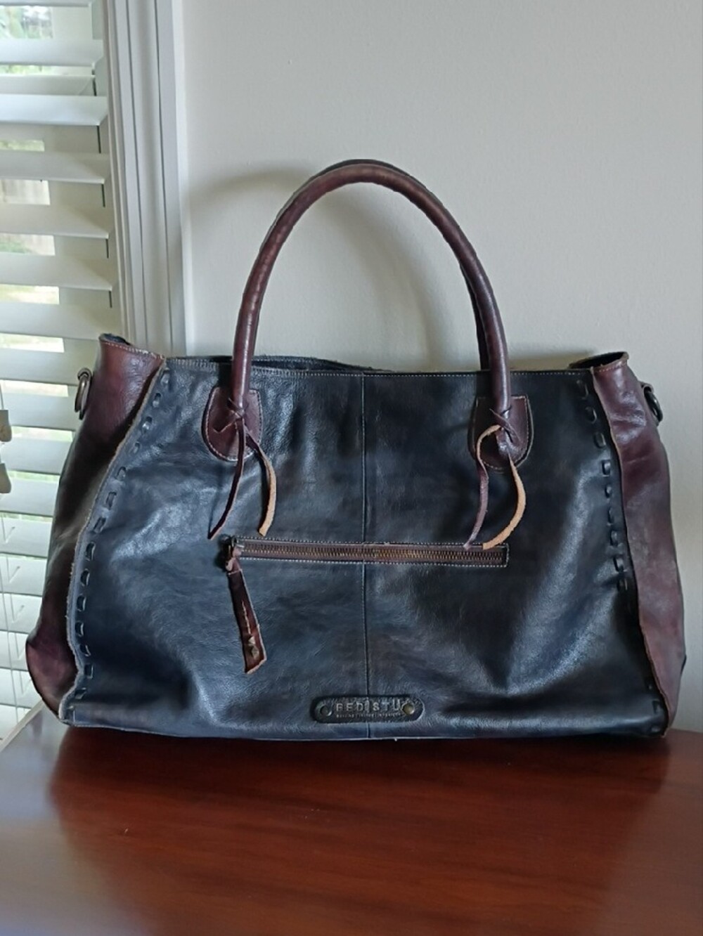 Bed Stu Rockaway Leather Satchel - Picture 5 of 12
